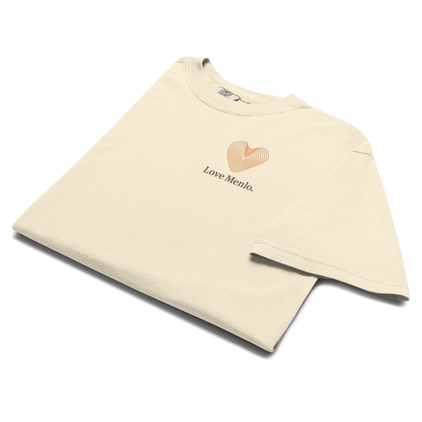 Love Menlo Map heavyweight t-shirt